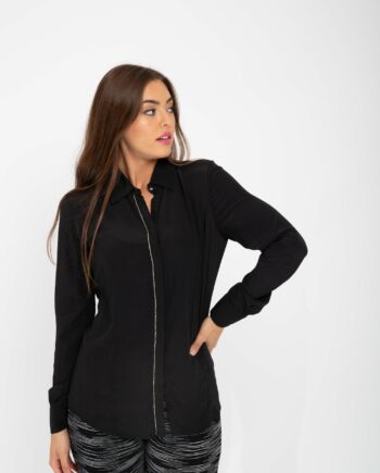 LIU-JO BLACK STRASS SHIRT
