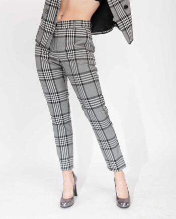 LIU-JO CHEQUERED TROUSERS