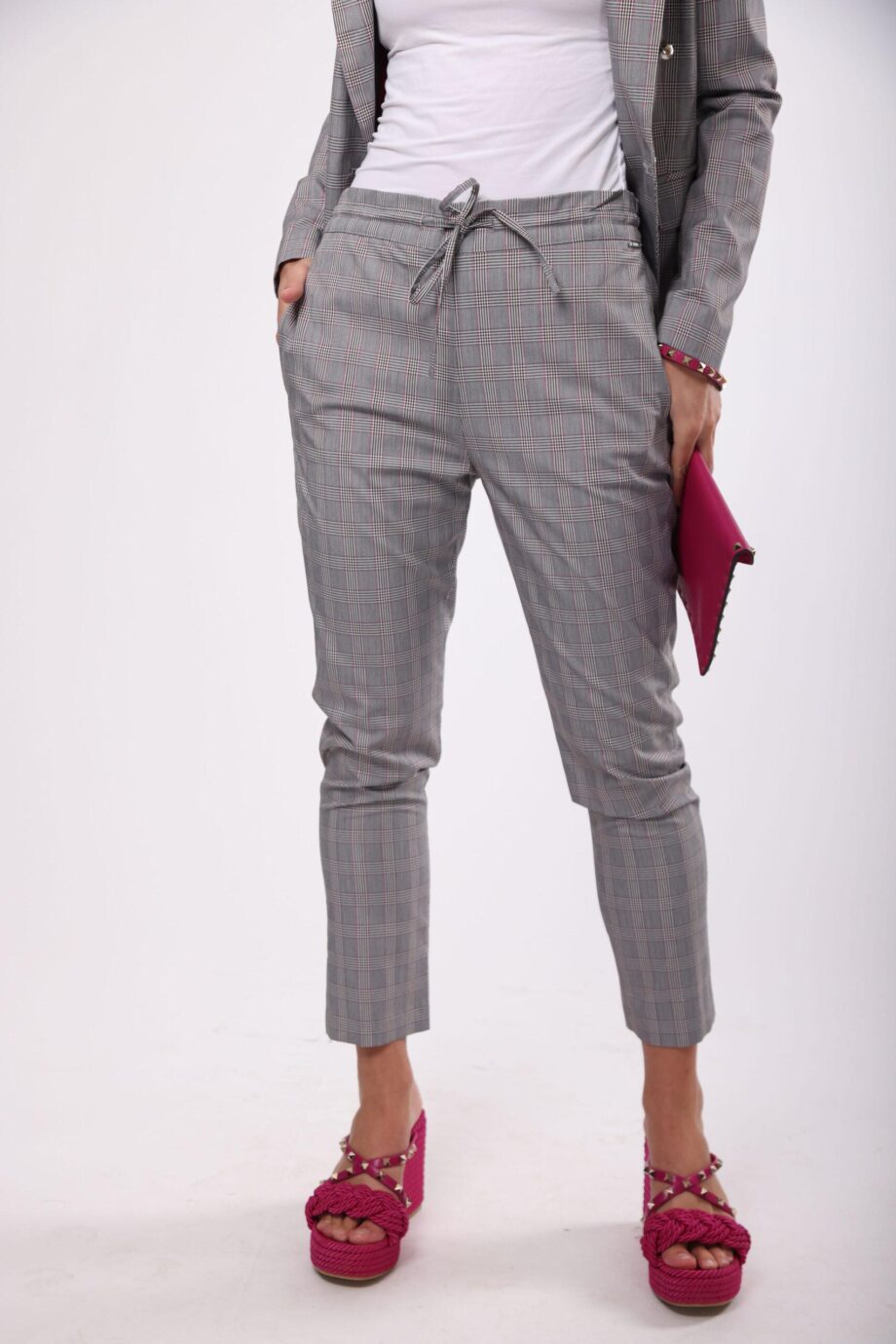LIU-JO CHEQUERED TROUSERS