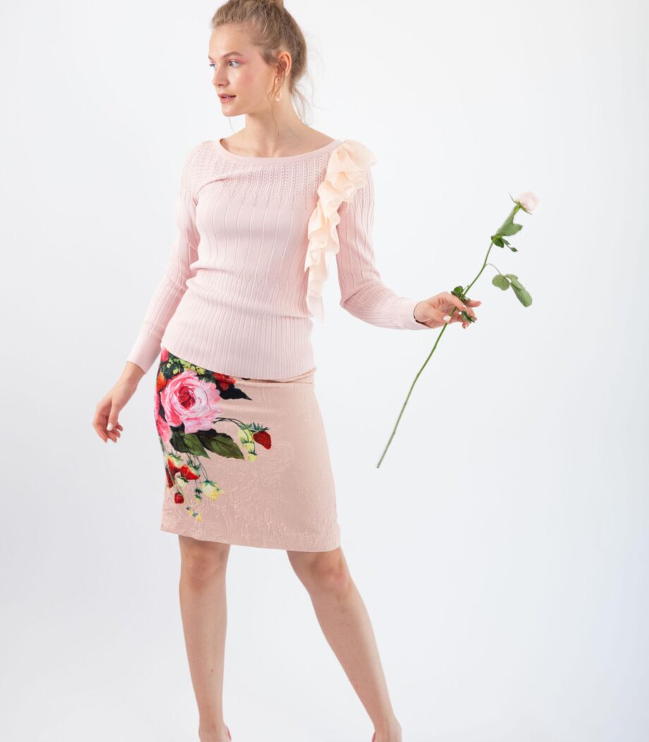 PINK FRILL TOP
