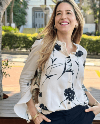 TWINSET FLORAL CREAM SHIRT