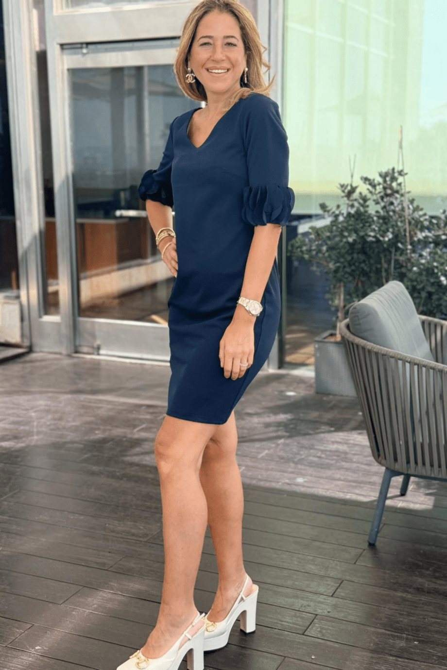 NADINE LONG PETAL SLEEVE