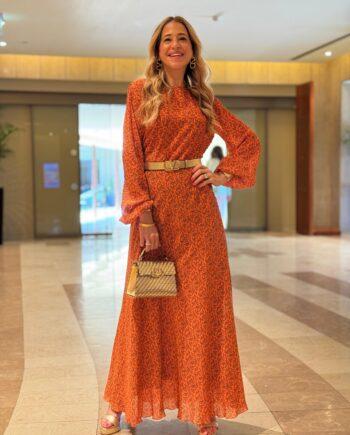 MARINELLA PICCINNO LONG SILK DRESS