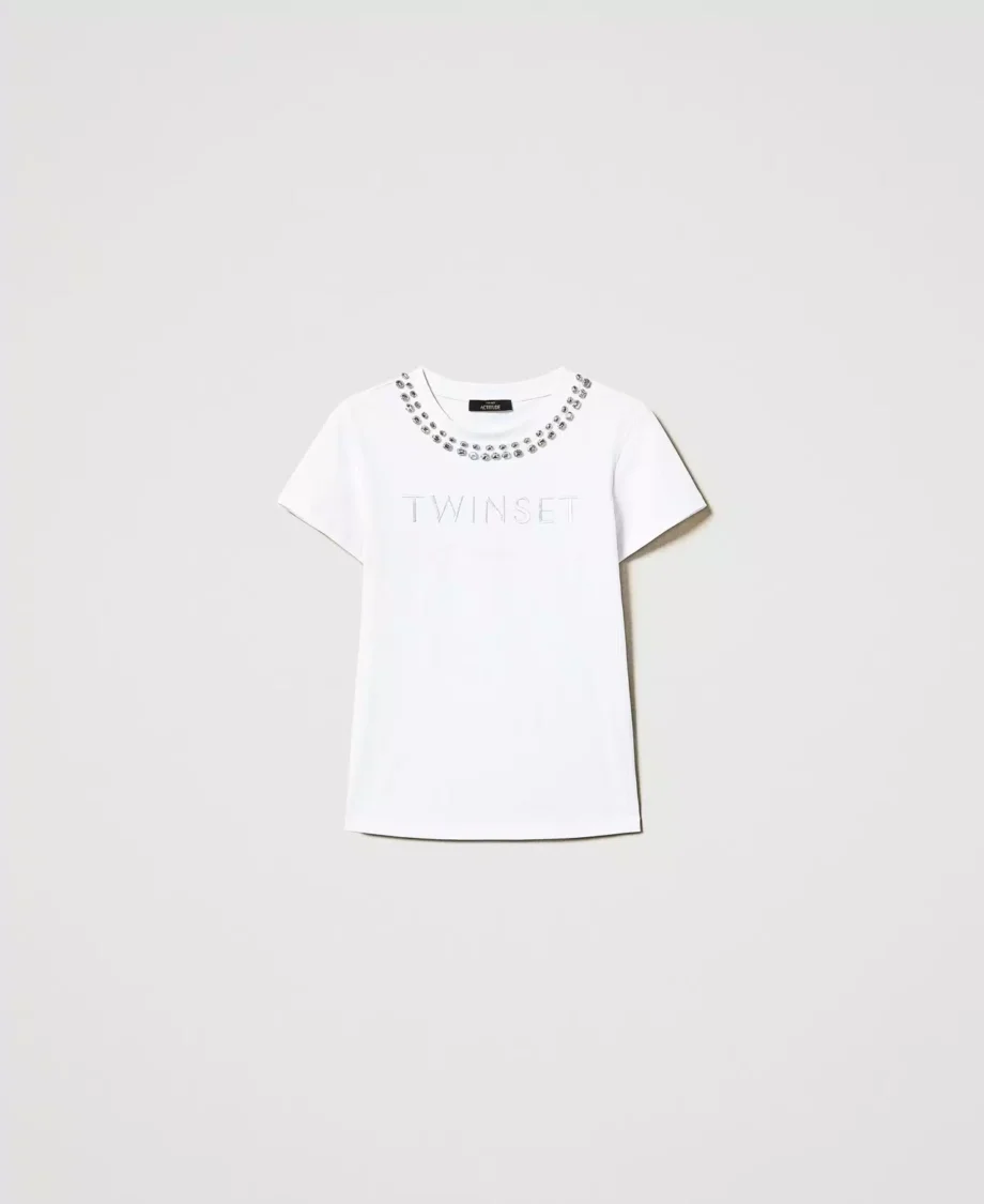 TWINSET CRYSTAL T-SHIRT