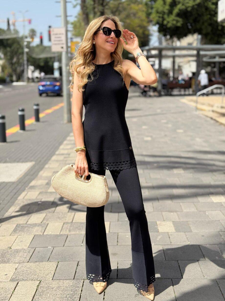 TWINSET BLACK TUNIC BLOUSE