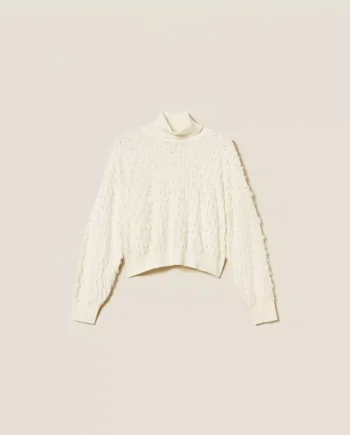 TWINSET FRINGED JUMPER