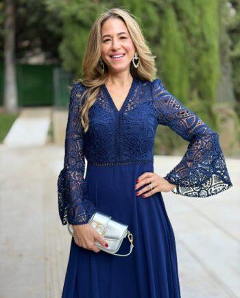 NADINE LESLIE DRESS - BLUE