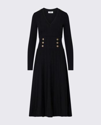 LIU JO MIDI DRESS - BLACK