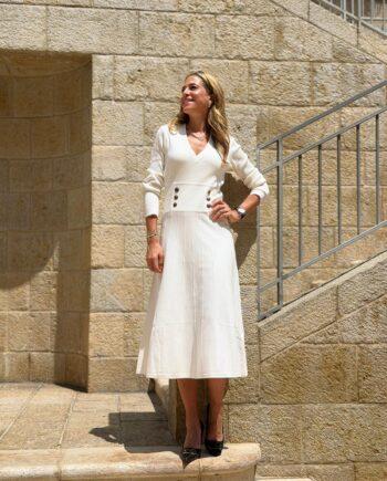 LIU JO MIDI DRESS - WHITE