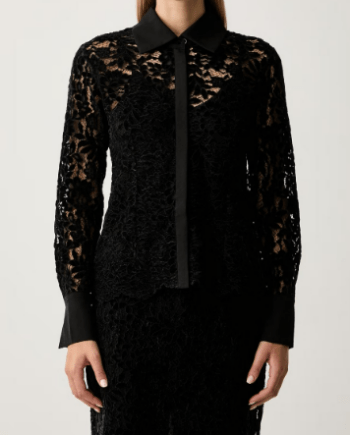 TWINSET BLACK LACE SHIRT